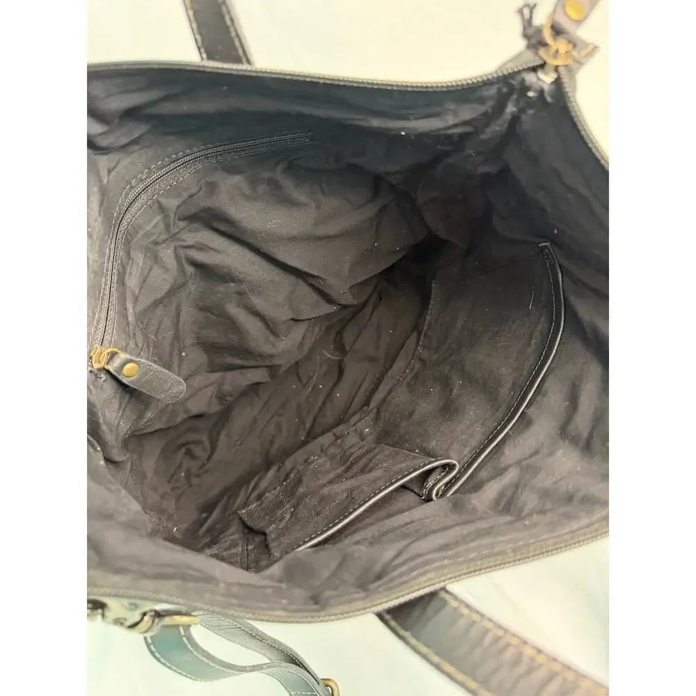 Myra‎ Bag Floral Canvas Tote Crossbody Bag Boho Handbag